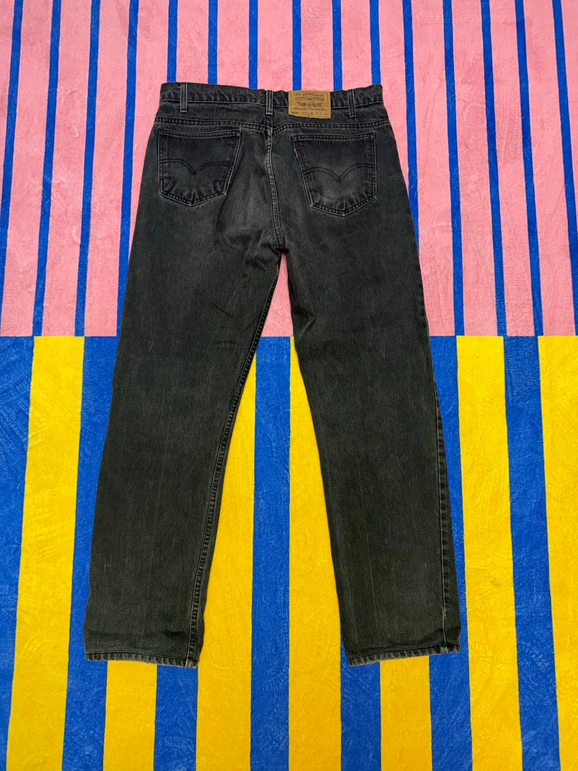 리바이스505 오렌지탭 블랙데님 32~33 size 상품이미지2