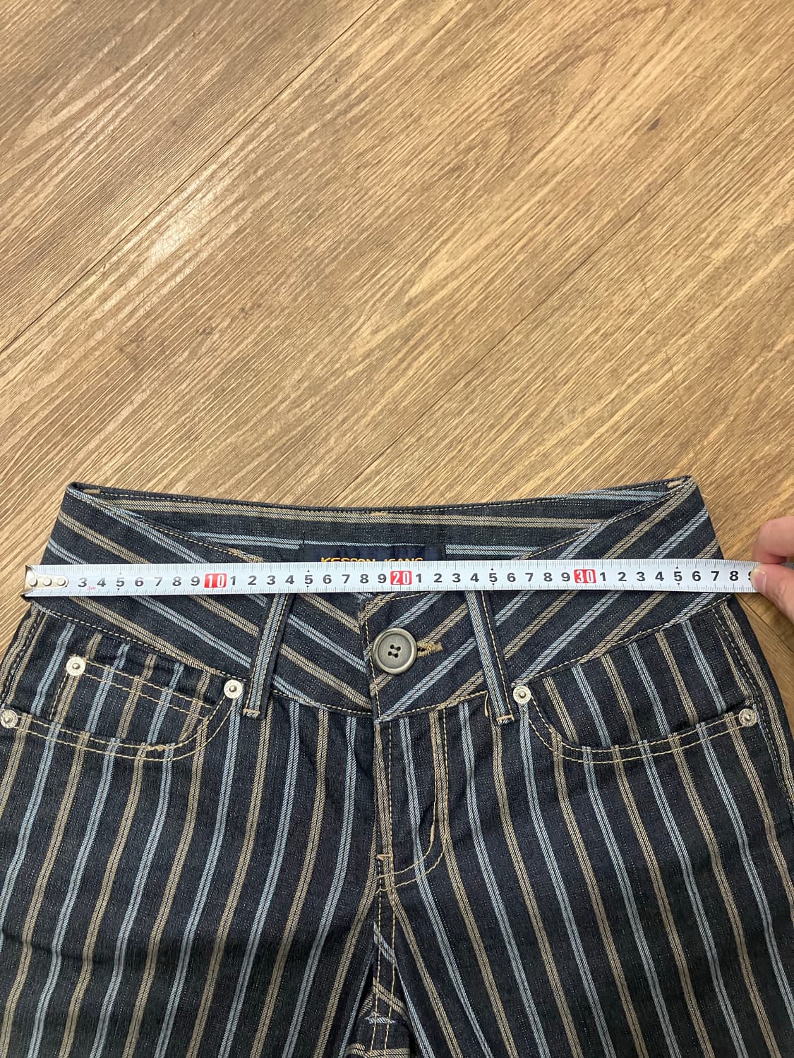 N9 kesson 스트라이프 웨스턴 부츠컷 팬츠 상품이미지5