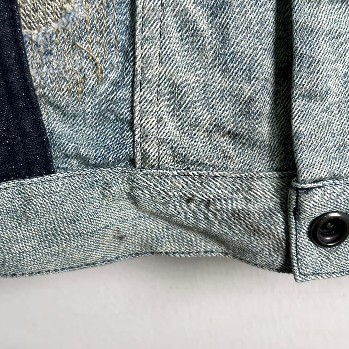 디젤 블랙 골드 자레디 패치 데님 자켓 44 상품이미지10