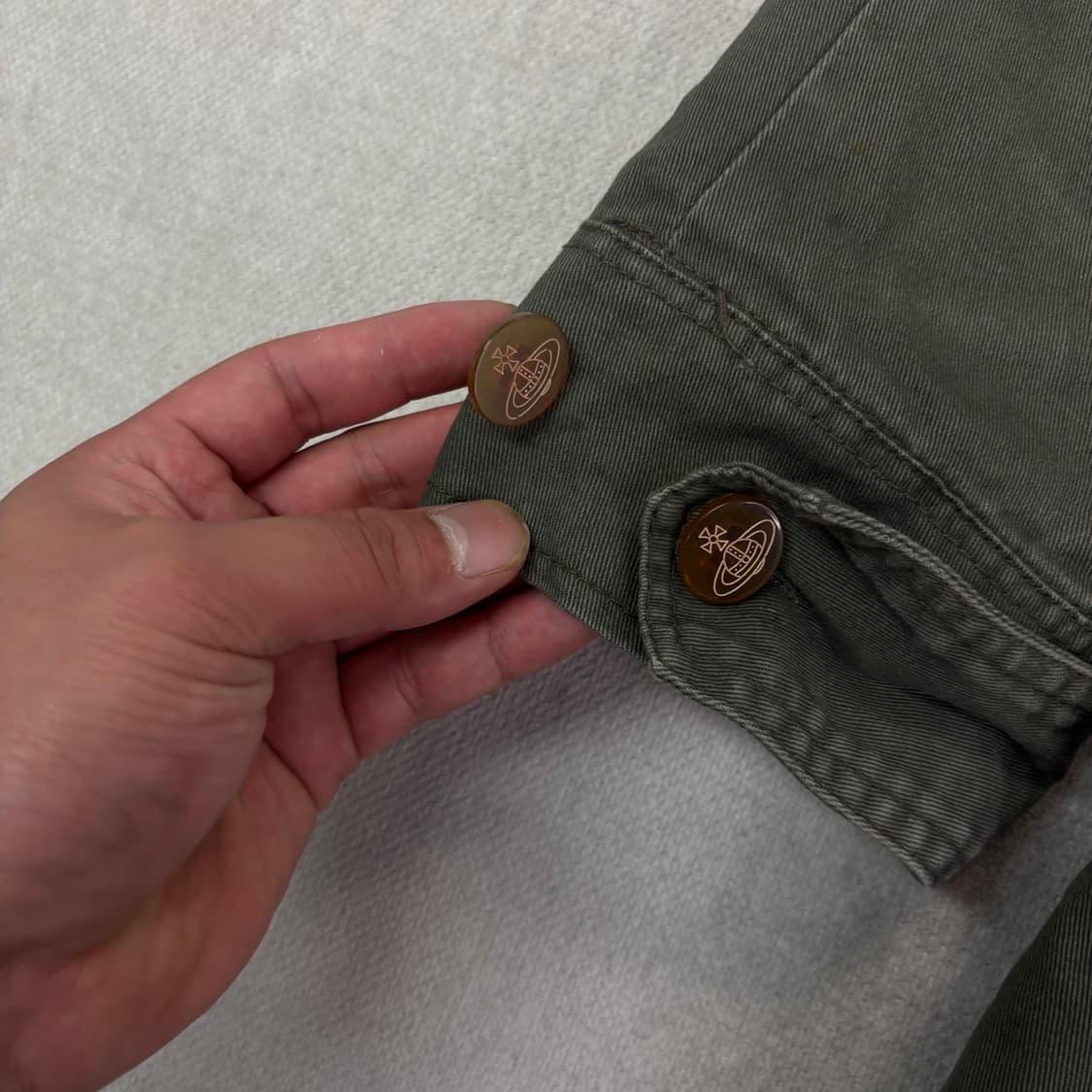 100 비비안 웨스트우드 90s 스몰로고 야상자켓 상품이미지5