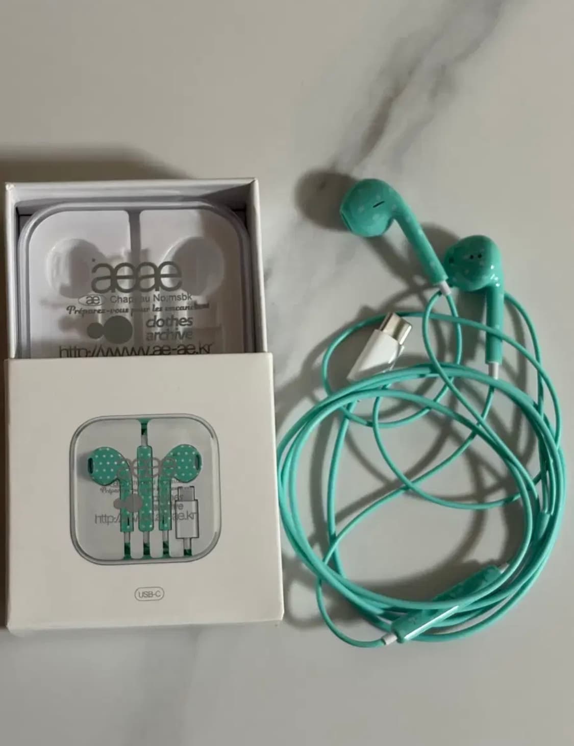 반택포)aeae 이어폰 민트 상품이미지2
