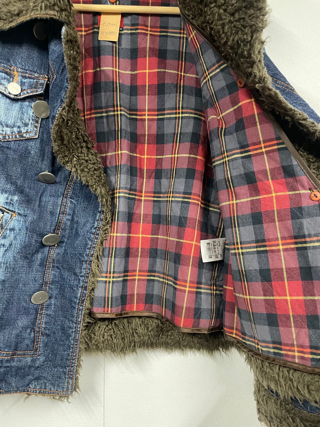 mfsistaz 퍼 데님 자켓 상품이미지4