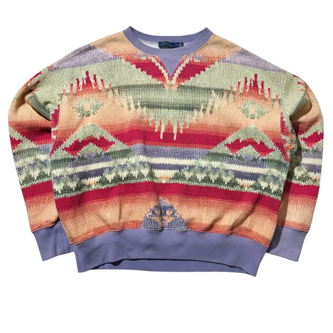 폴로 랄프로렌 사우스 웨스턴 아즈텍 패턴 맨투맨 상품이미지1