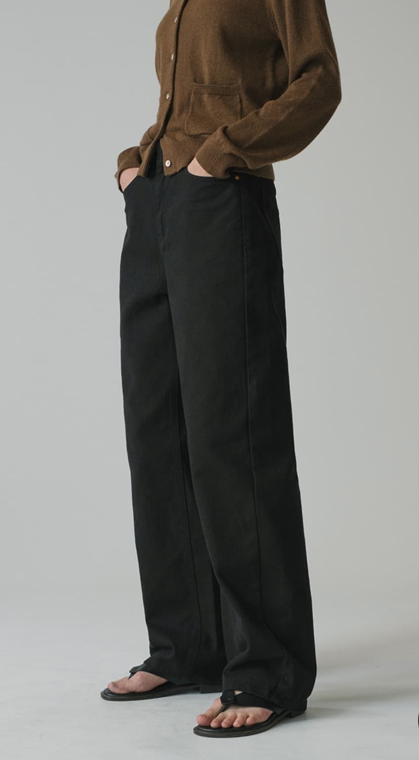 시야쥬SIYAZU 아르코 커브드데님 블랙/S사이즈 새상품  상품이미지2