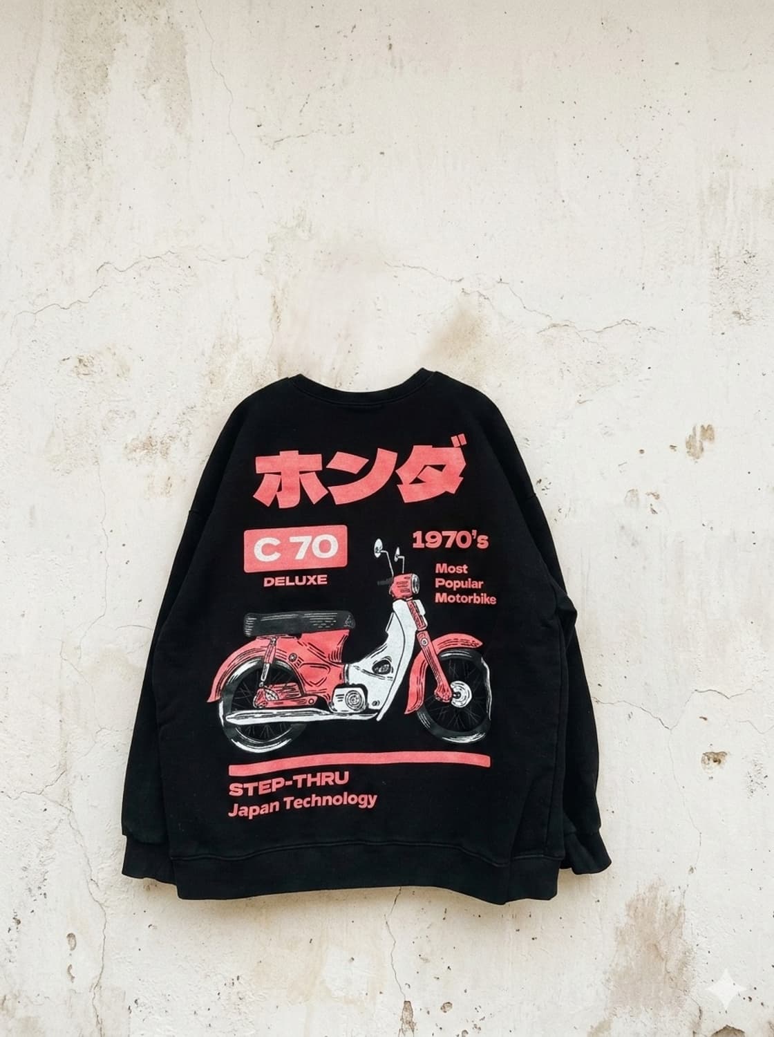 Honda C70s 레트로 스웻셔츠 상품이미지3