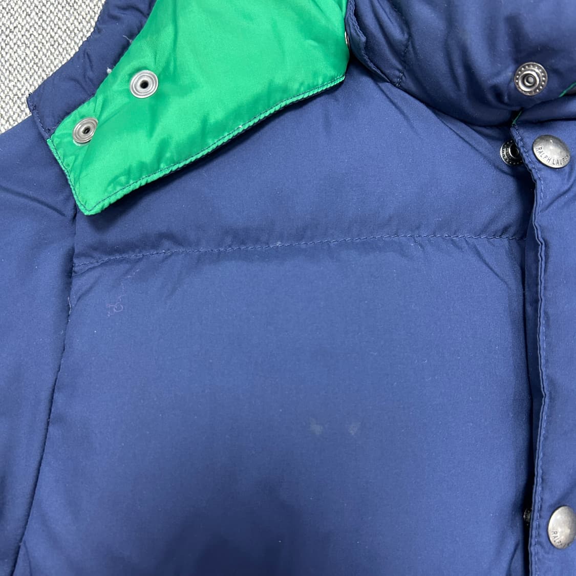 폴로 네이비 그린포니 다운 패딩(14-16) 상품이미지4