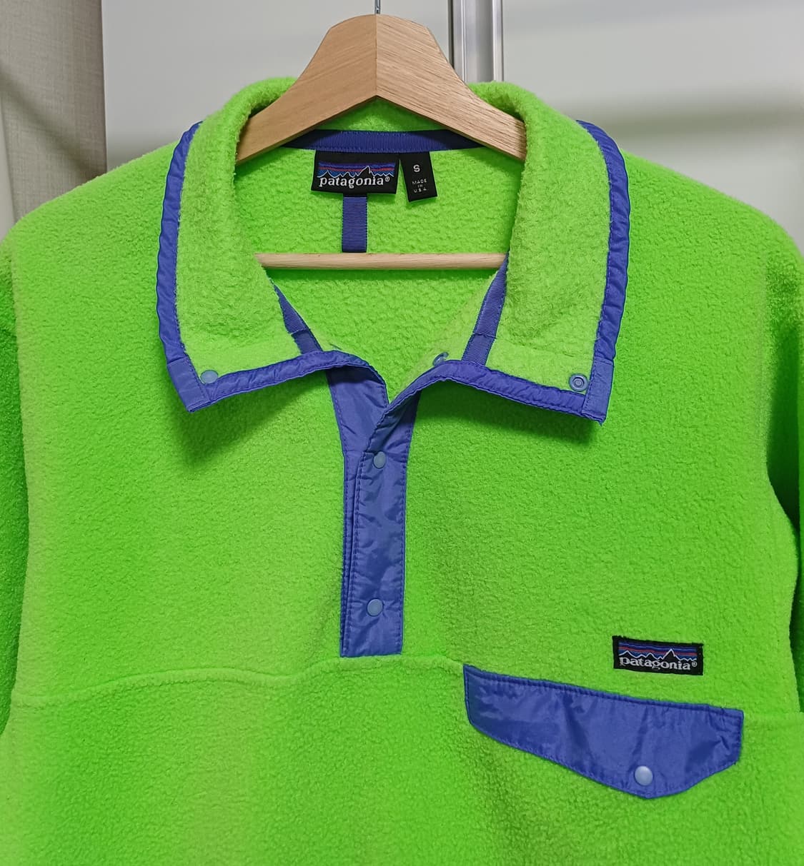 🇺🇸 [S] 파타고니아 신칠라 스냅티 올드 모델 - 네온 그린 상품이미지2