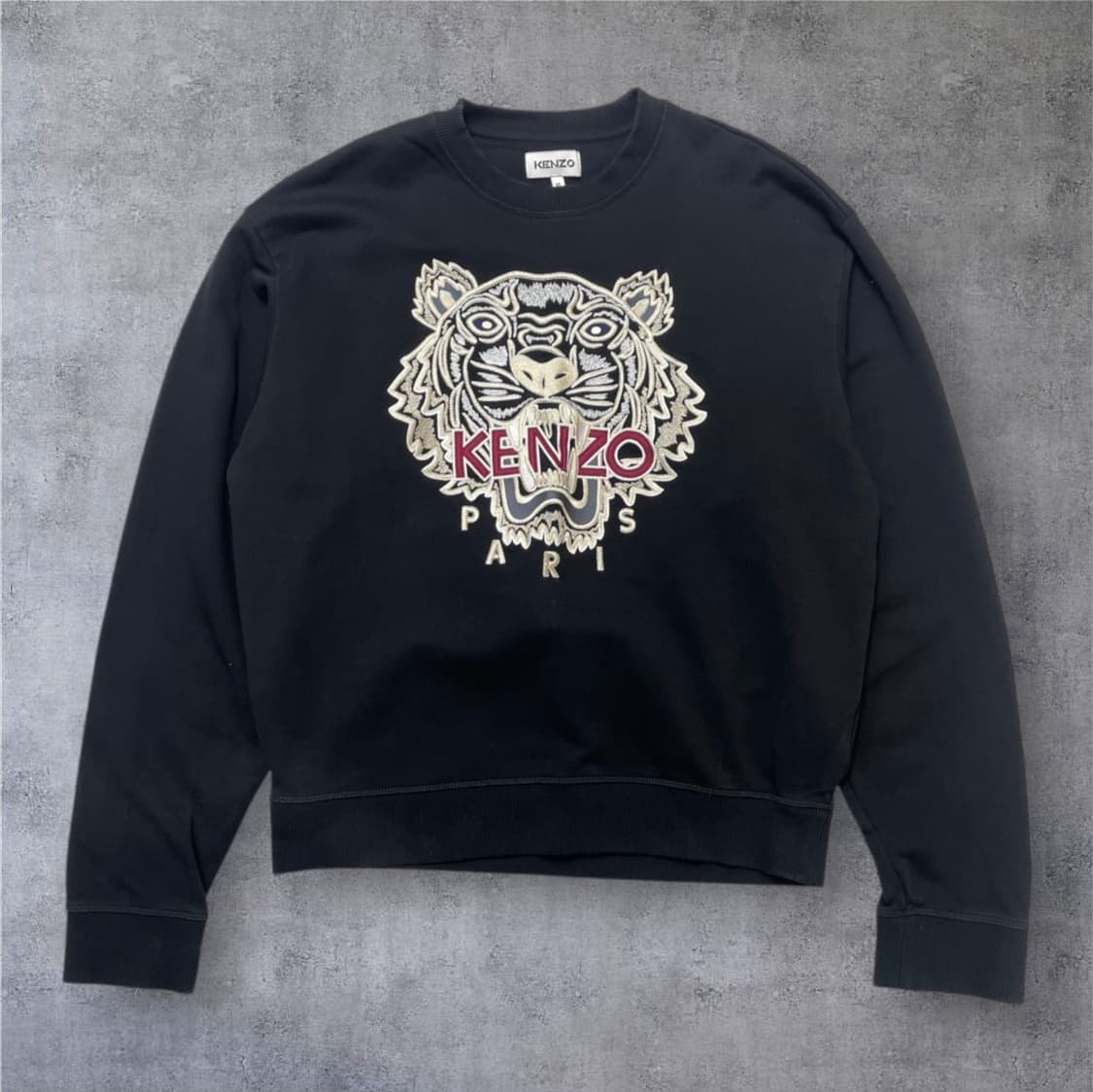 겐조 Kenzo 블랙 타이거 자수 맨투맨 XL 상품이미지1