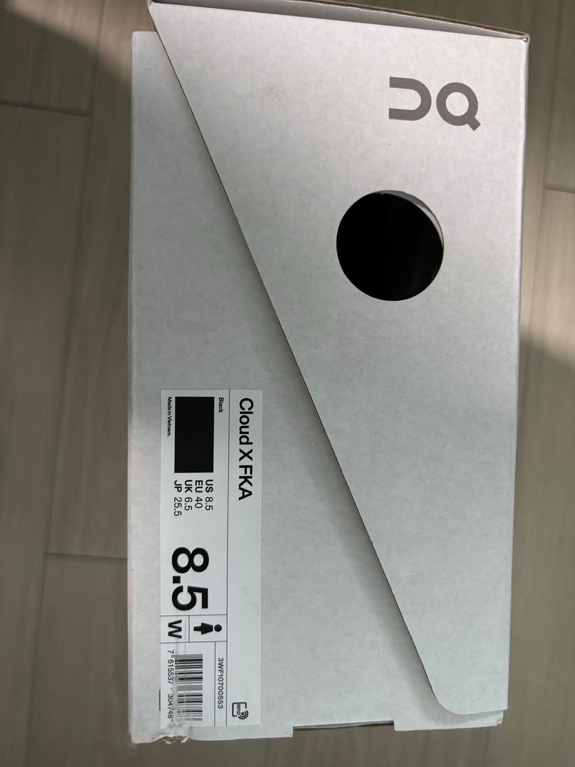 [255]온 러닝 클라우드 X FKA 블랙 3WF10700553 상품이미지6