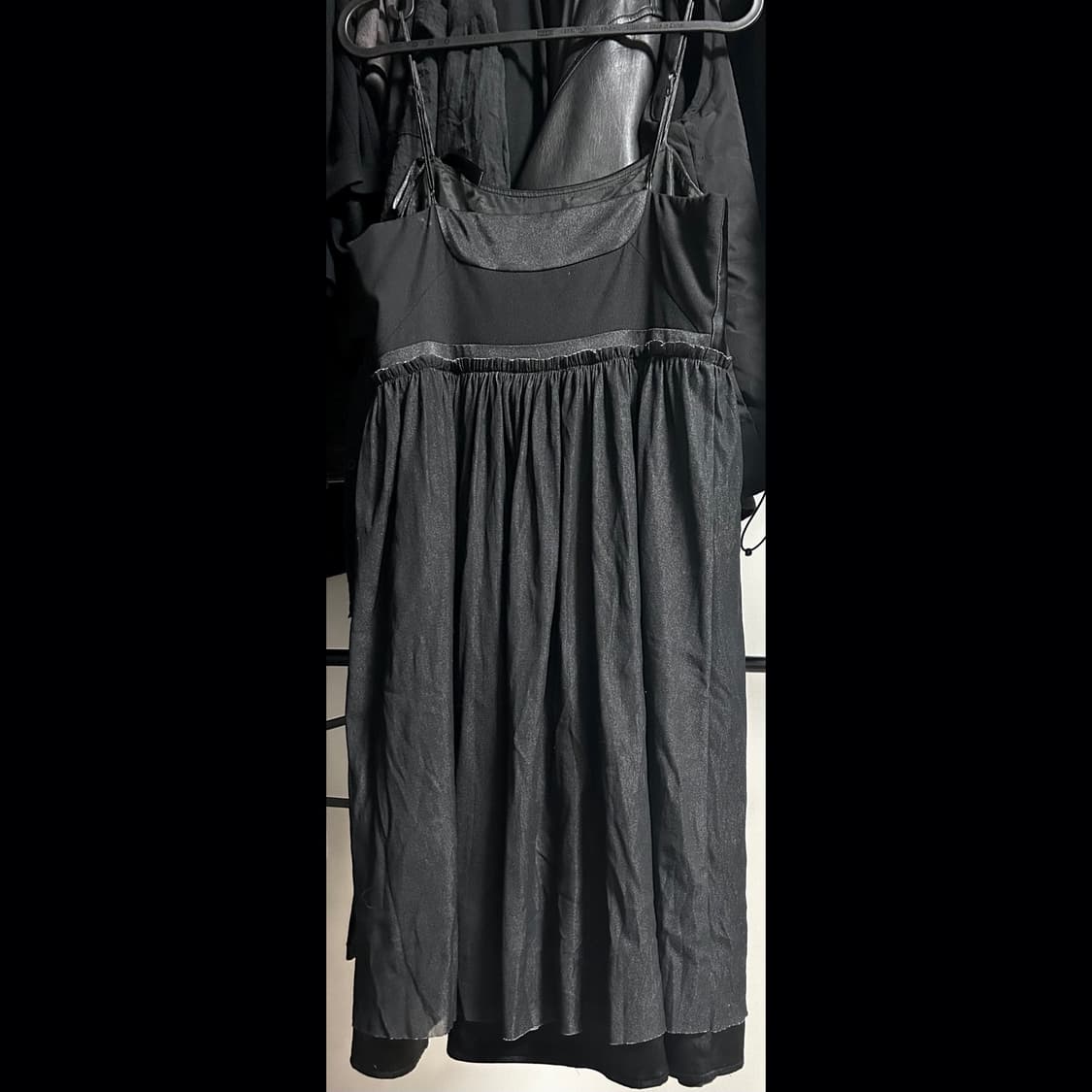 빈티지 챠콜 민소매 스트랩 원피스 상품이미지3