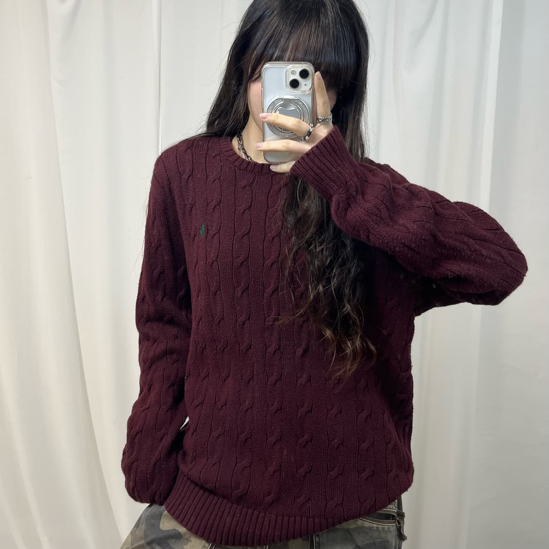 Polo Red Brown Cable Knit 상품이미지2