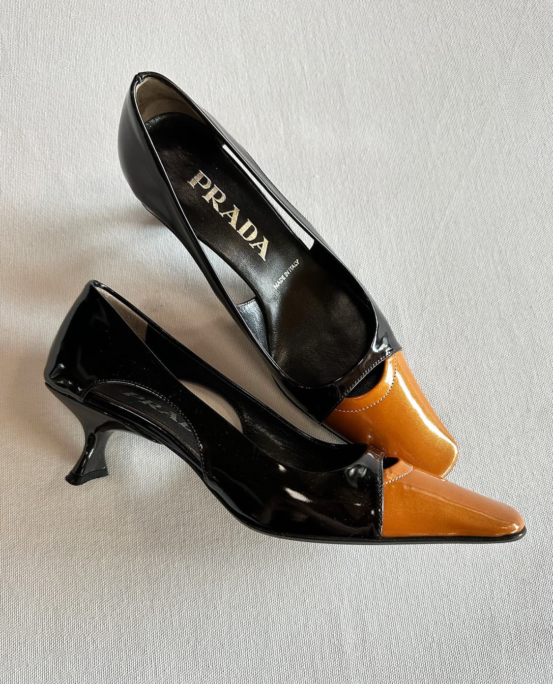 PRADA two-tone pumps heel 상품이미지5