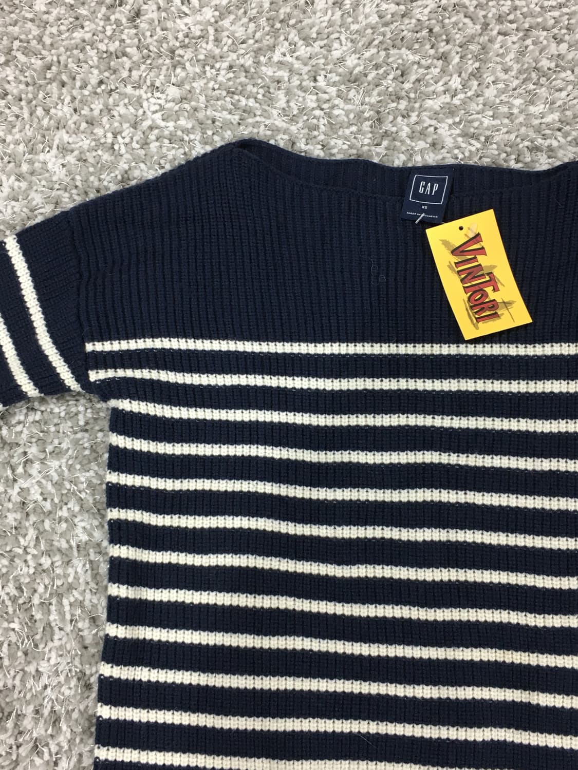 GAP 네이비 스트라이프 니트 XS 상품이미지3