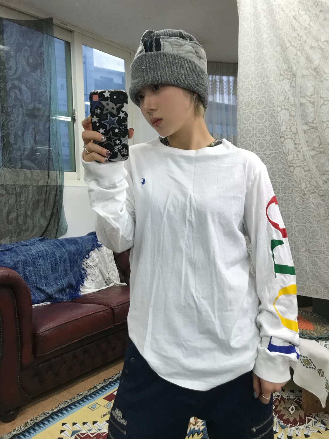 폴로 랄프로렌 소매 프린팅 롱슬리브 (Z1034) 상품이미지2