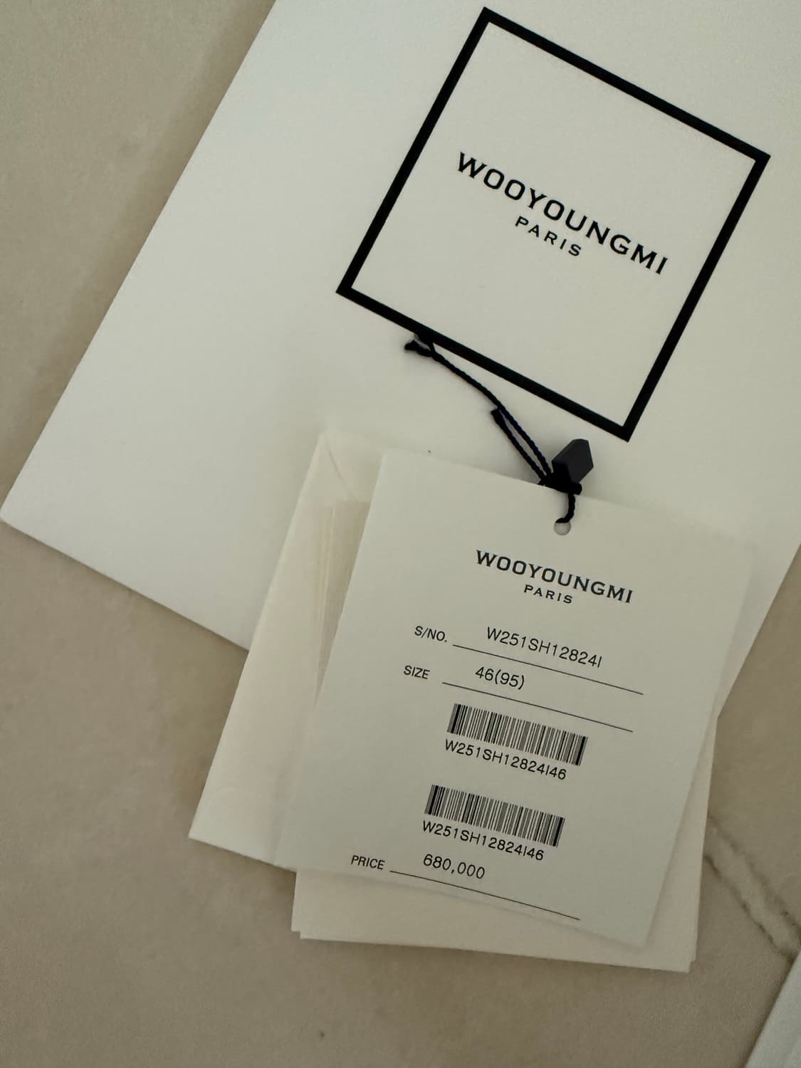 25SS 우영미 린넨 아이보리 셔츠 46 상품이미지4