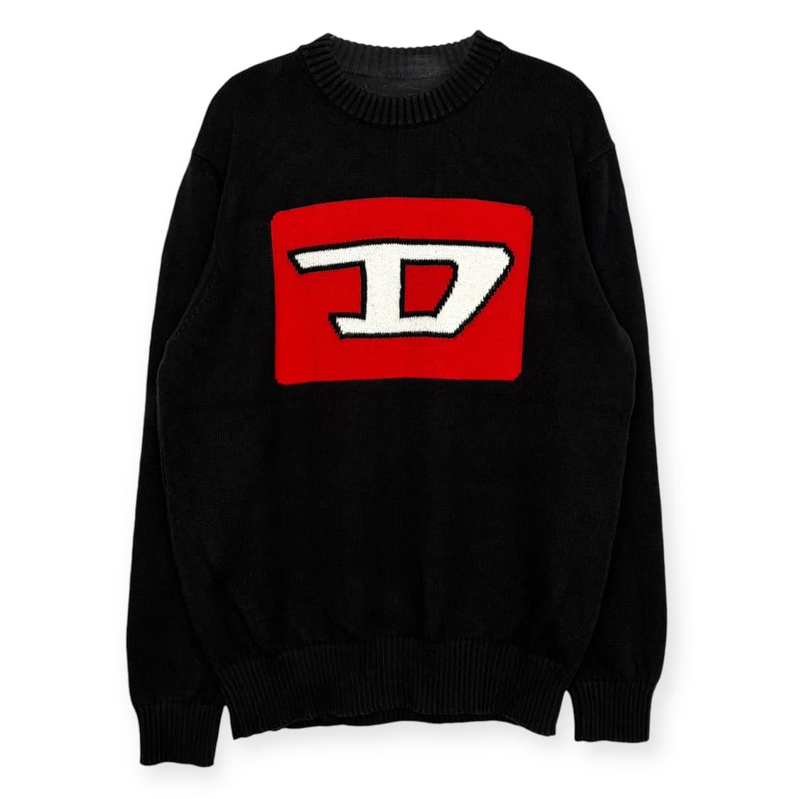디젤 로고 니트 티셔츠 상품이미지1