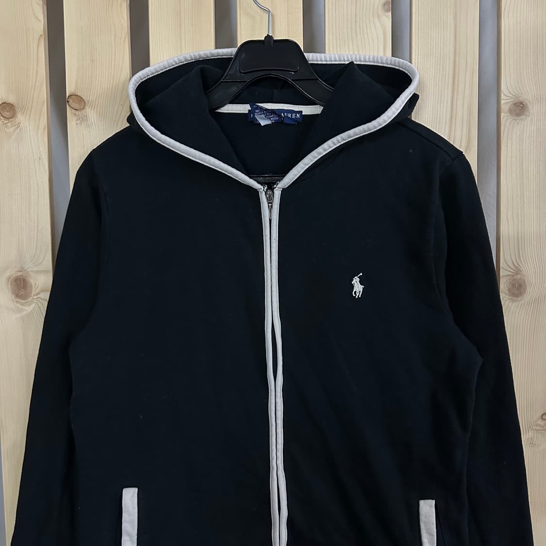 (S) 폴로 랄프로렌 블랙 후드 집업 상품이미지3