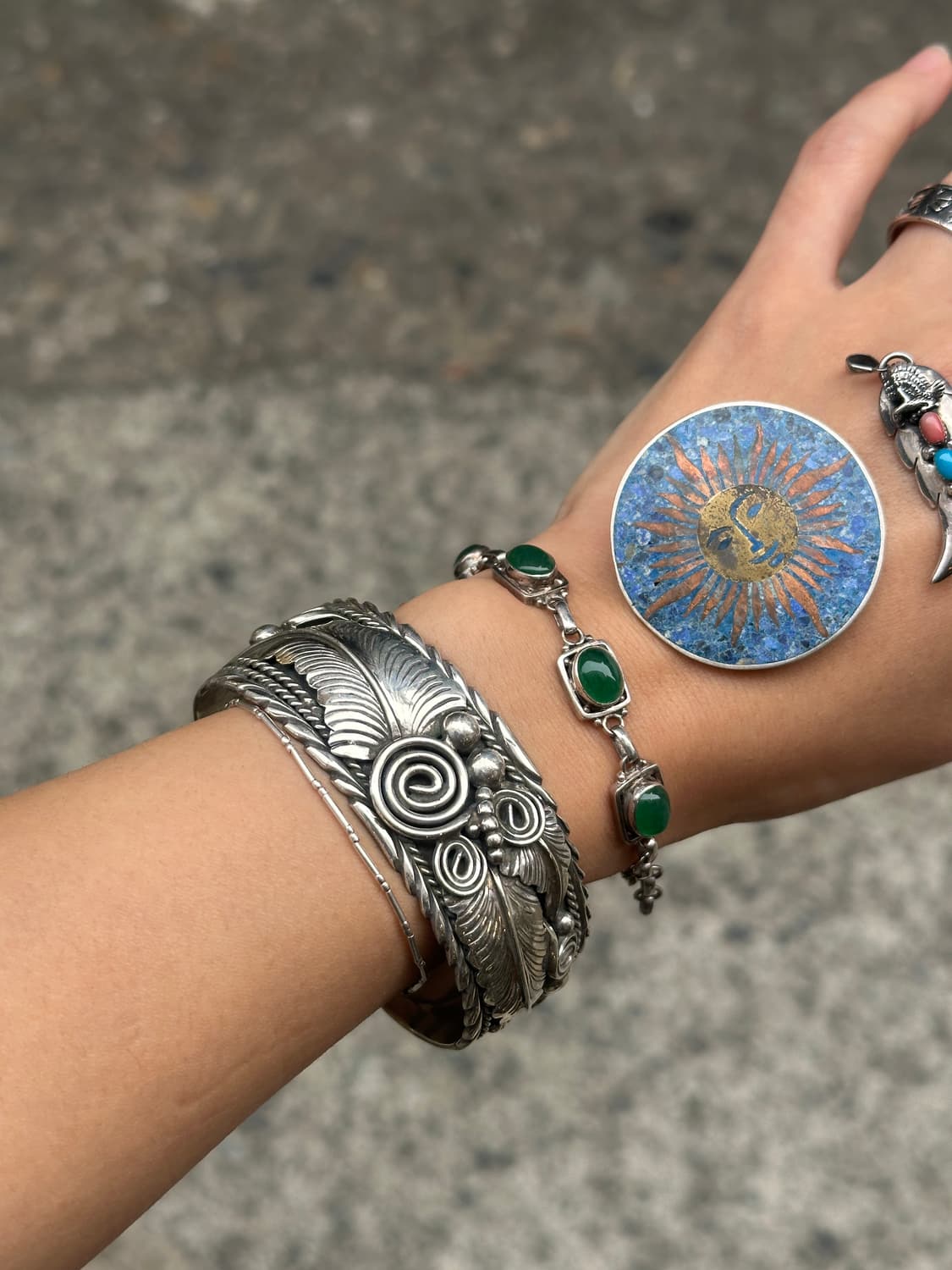 Wind Tribe Sterling Bracelet Bangle 상품이미지9