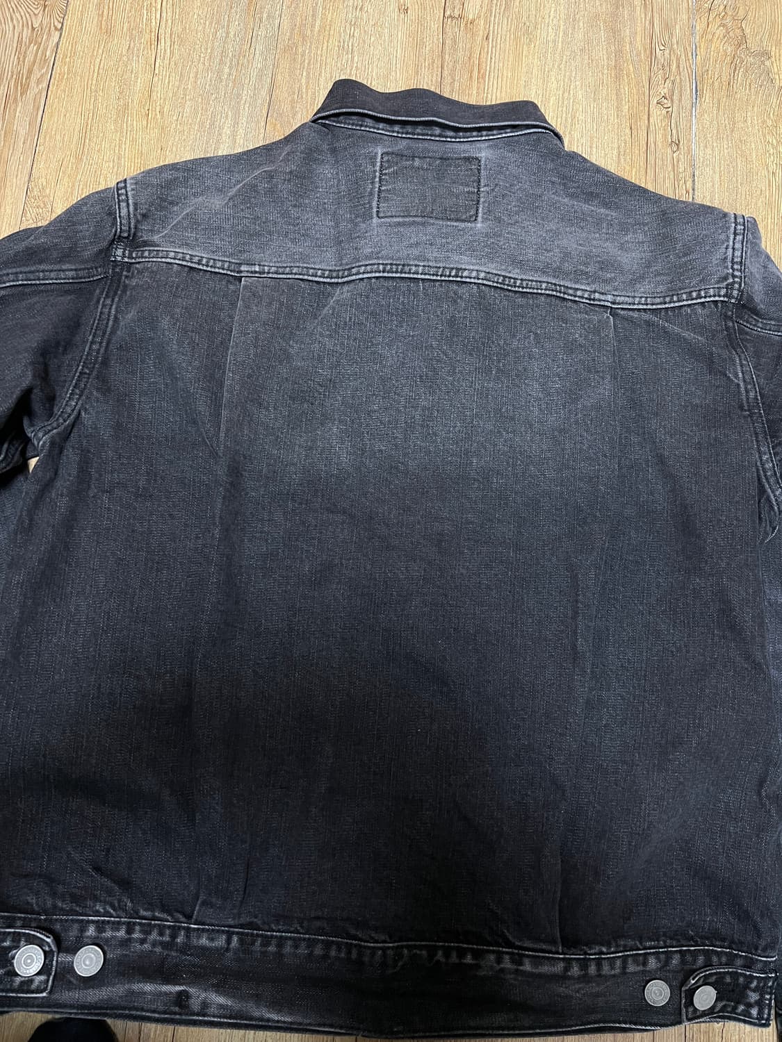 택포35) 슈가케인 1953 블랙 하드워시 2세대 셀비지 데님자켓 40 상품이미지8