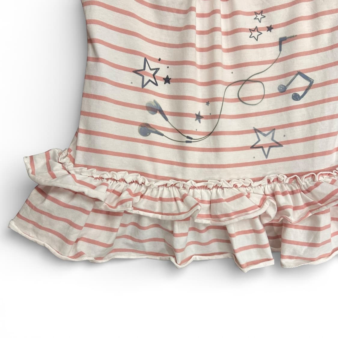 Pink stripe ruffle sleeveless top  상품이미지6