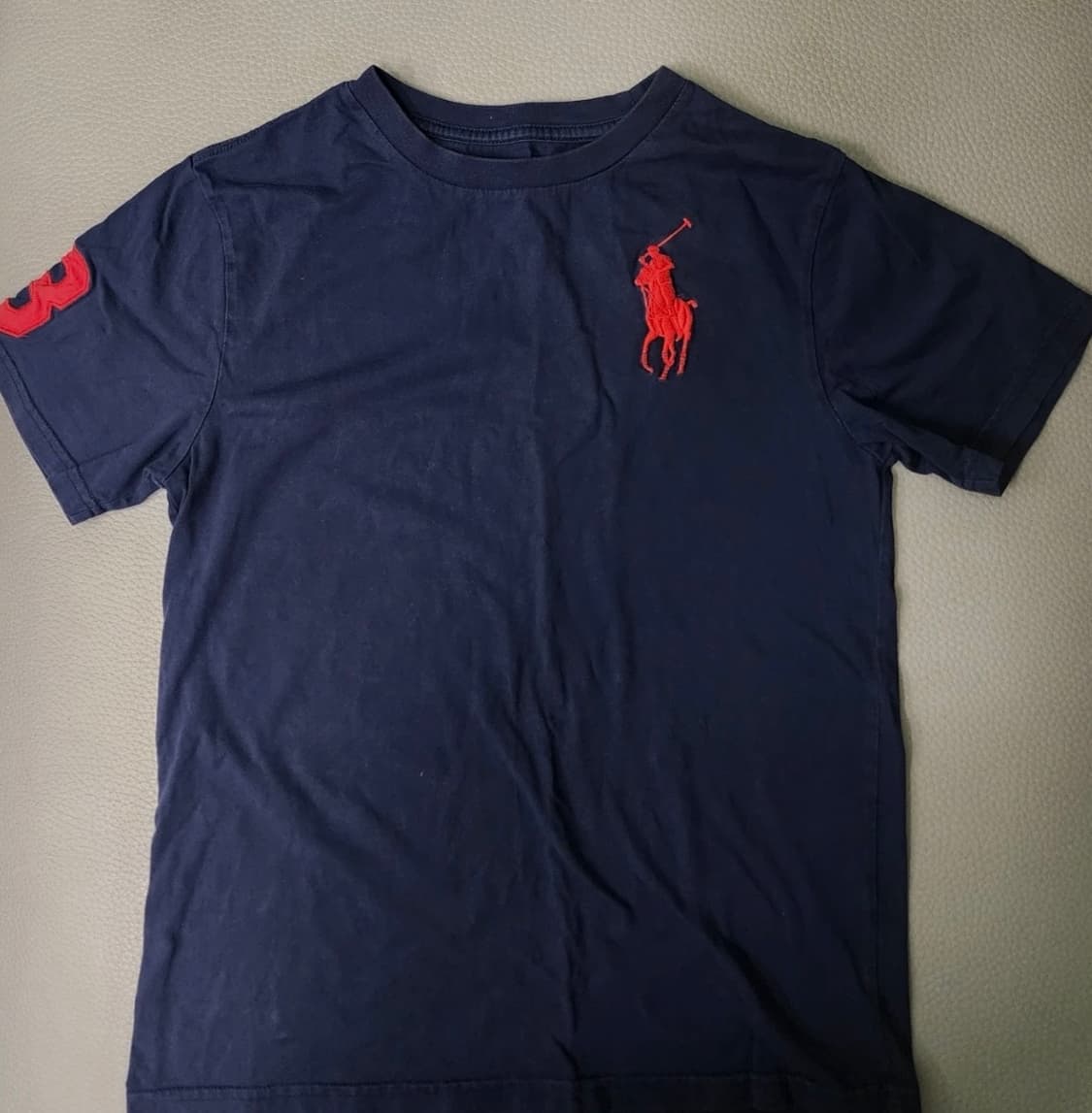 정품 폴로랄프로렌 빅포니 숫자 반팔티 네이비 M (44~55) 상품이미지1
