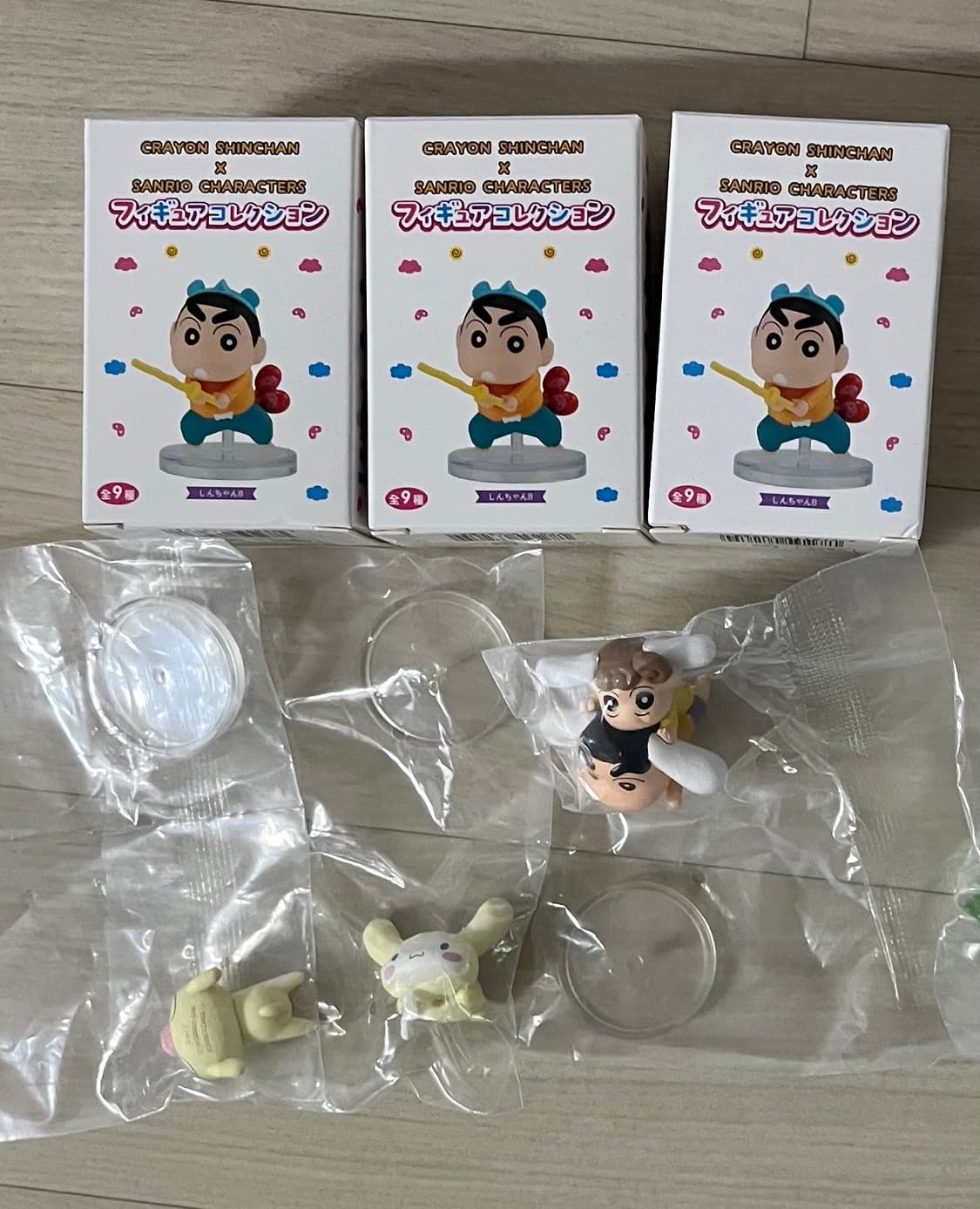 (6종 일괄)산리오 짱구 크레용 신짱 콜라보 피규어 폼폼푸린 시나모롤 상품이미지2