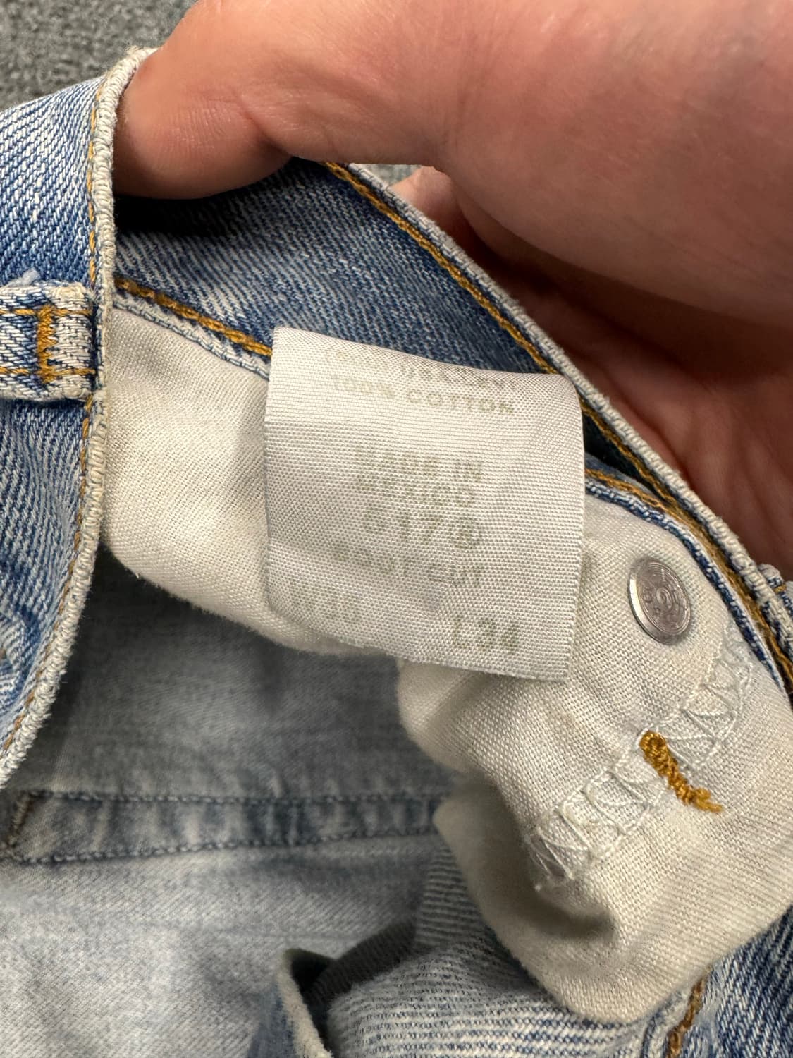 35)리바이스 517 빈티지 연청 부츠컷 데님팬츠 상품이미지7