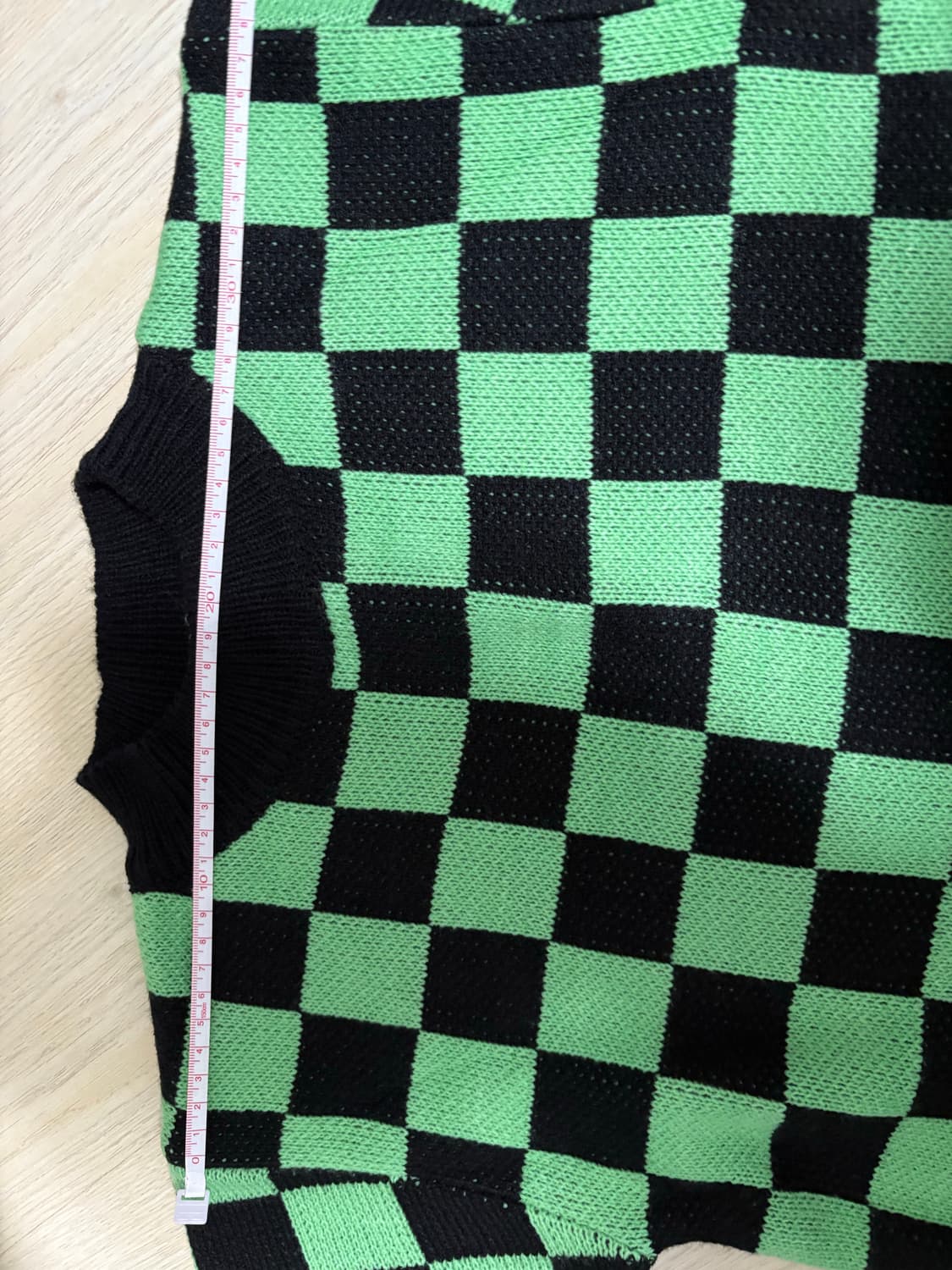 느와 체커보드 니트 상품이미지5