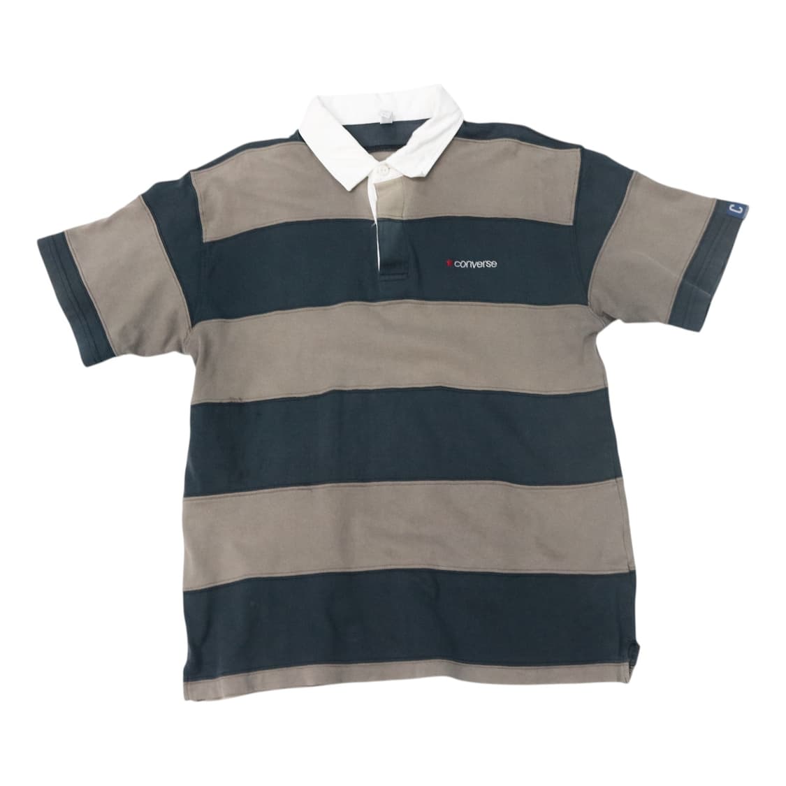 Converse 컨버스 빈티지 와이드 스트라이프 럭비 셔츠 (L) 상품이미지1