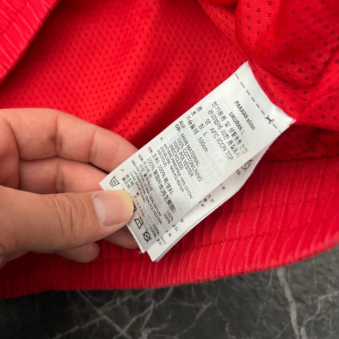 아디다스 아스날 22-23 아이콘 탑 아노락 상품이미지5