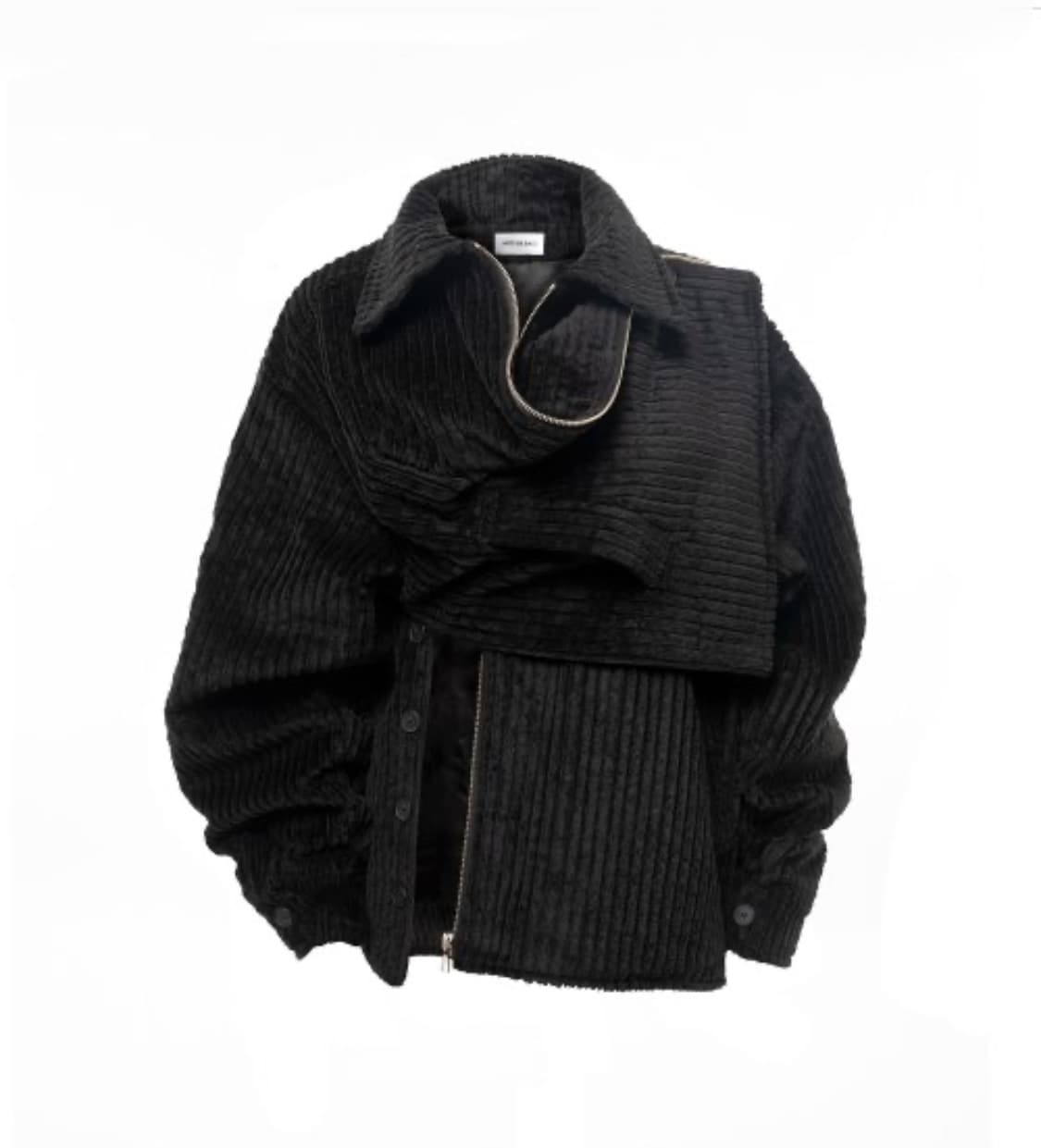 아드베스 드레이핑 카울 자켓 블랙 상품이미지6