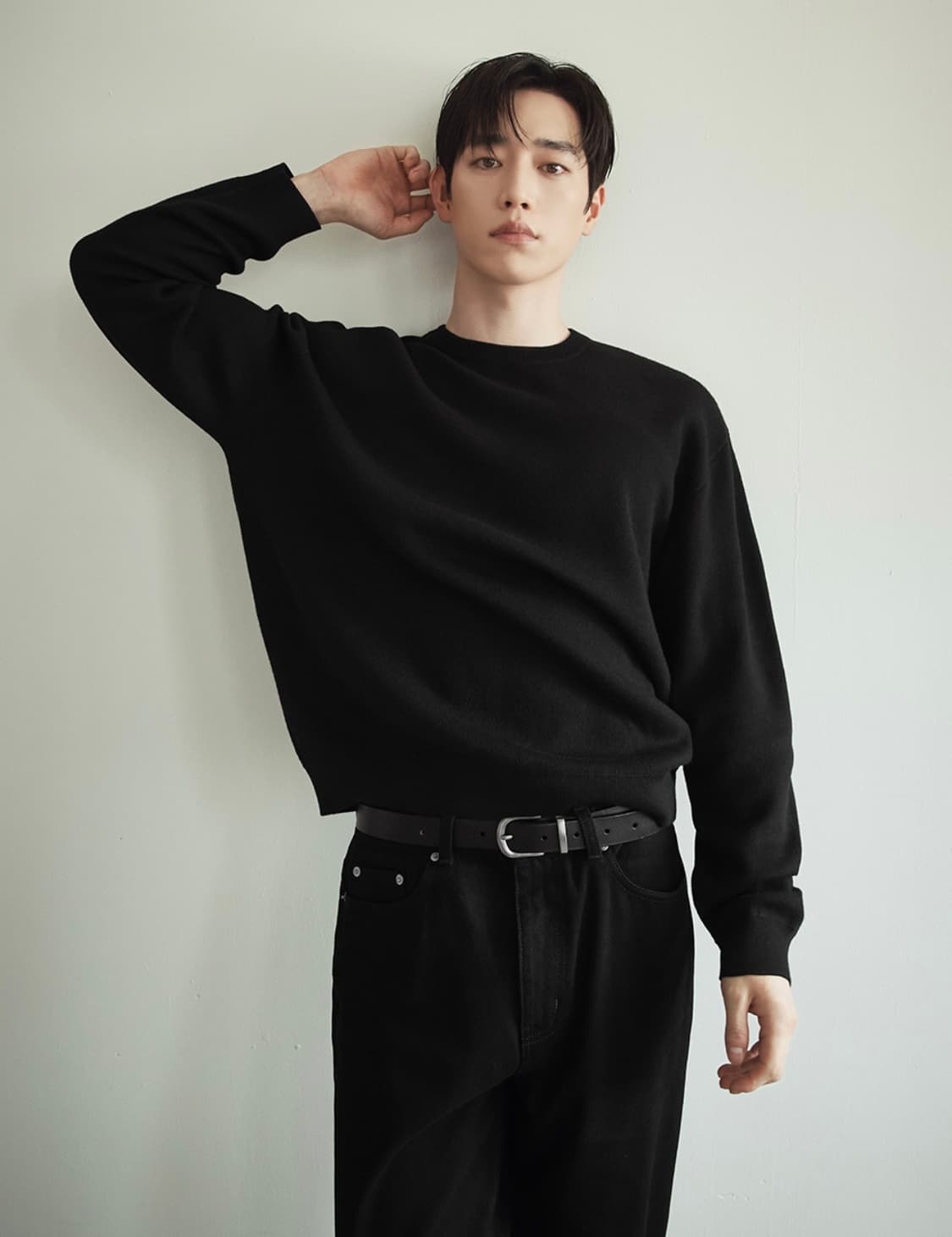 드로우핏 / 라운드넥 니트 / 그레이, 블랙 / XL 상품이미지3