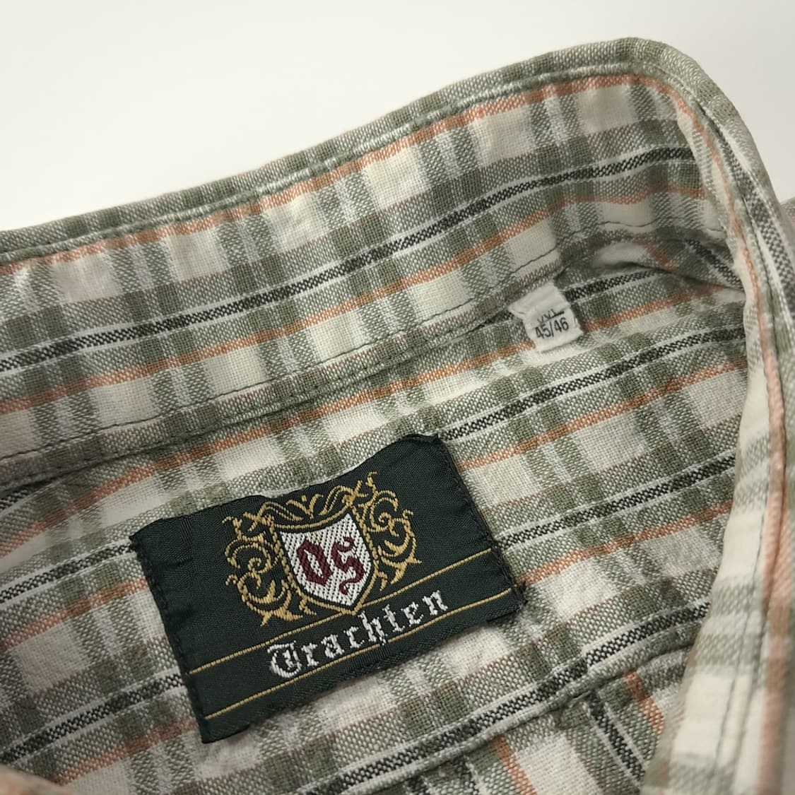 CK361 2XL 오에스 90s 린넨 독일 트라흐텐 알펜 반팔 셔츠 남 상품이미지3