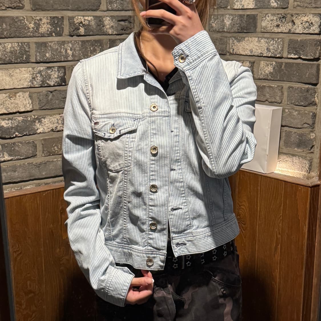 S) 타미힐피거 스트라이프 데님 자켓 상품이미지8
