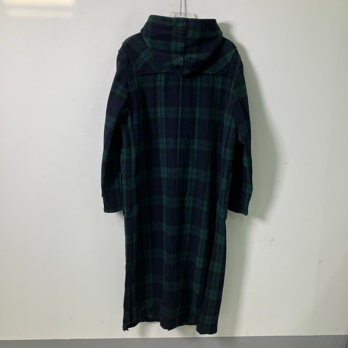 Double Shock 체크 울 더플 롱코트 L 상품이미지2