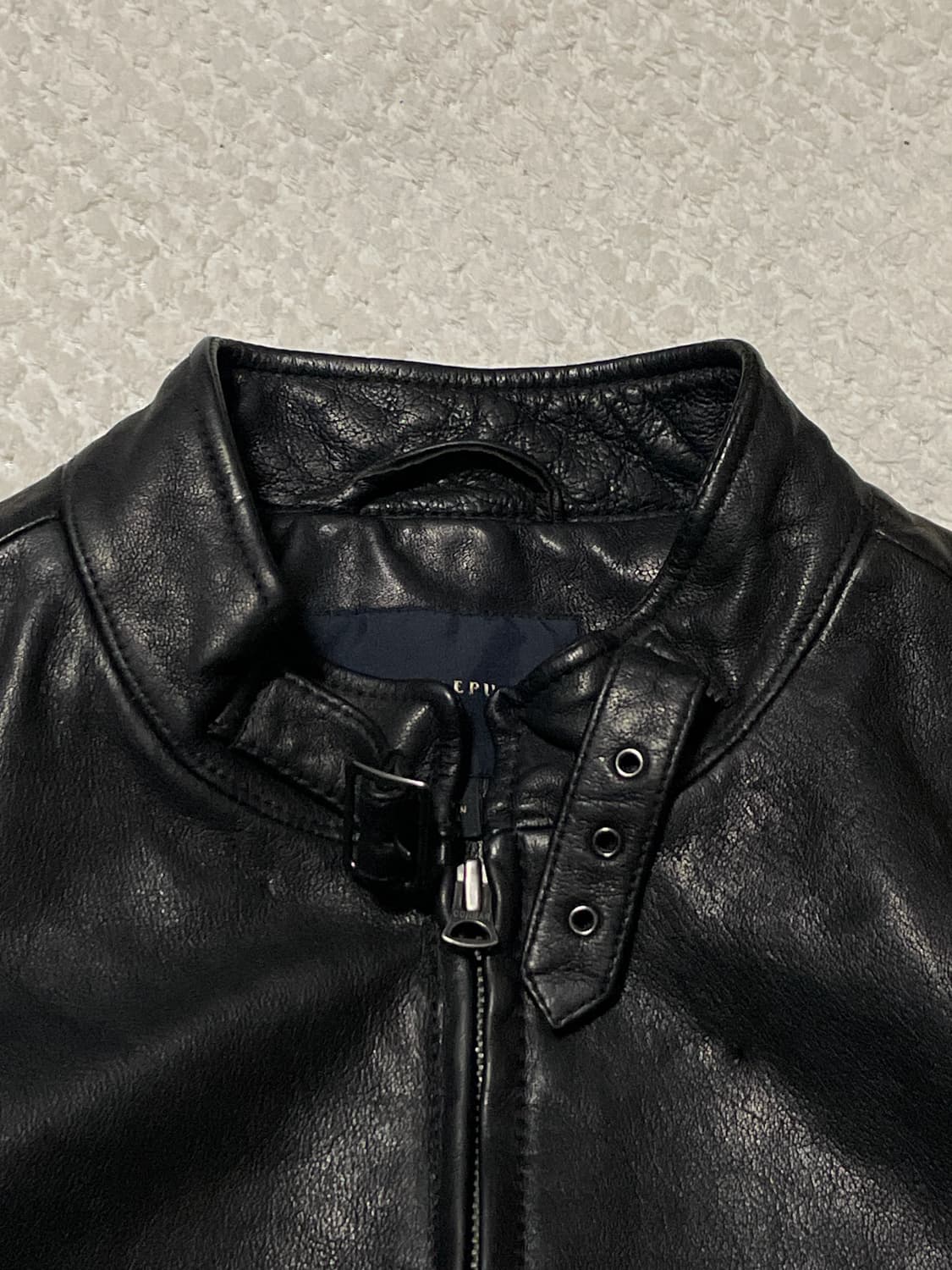 바나나 리퍼블릭 웨스턴 무드 리얼레더 2WAY 소가죽 바이커 자켓 상품이미지5