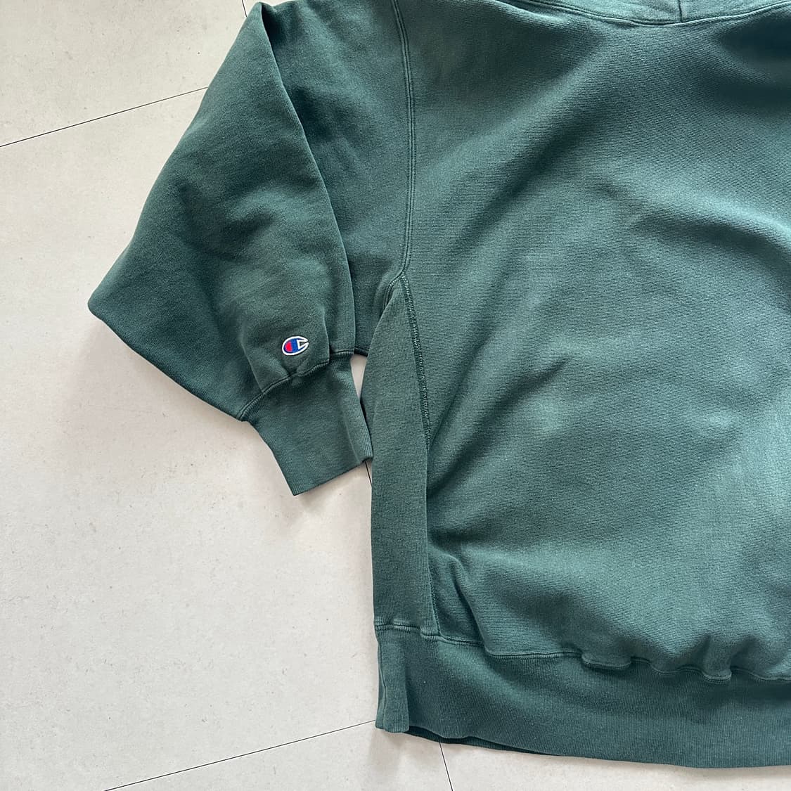 80s 챔피온 블랭크 리버스위브 후드티 XL  상품이미지6