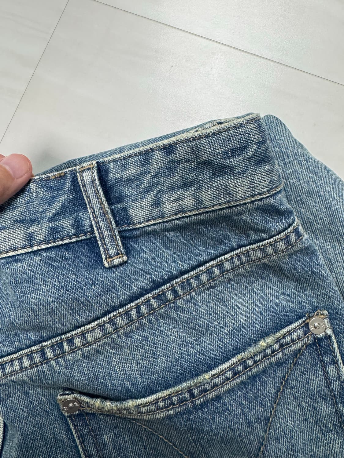 openYY DENIM TRUCKER PANTS (BLUE) 상품이미지5
