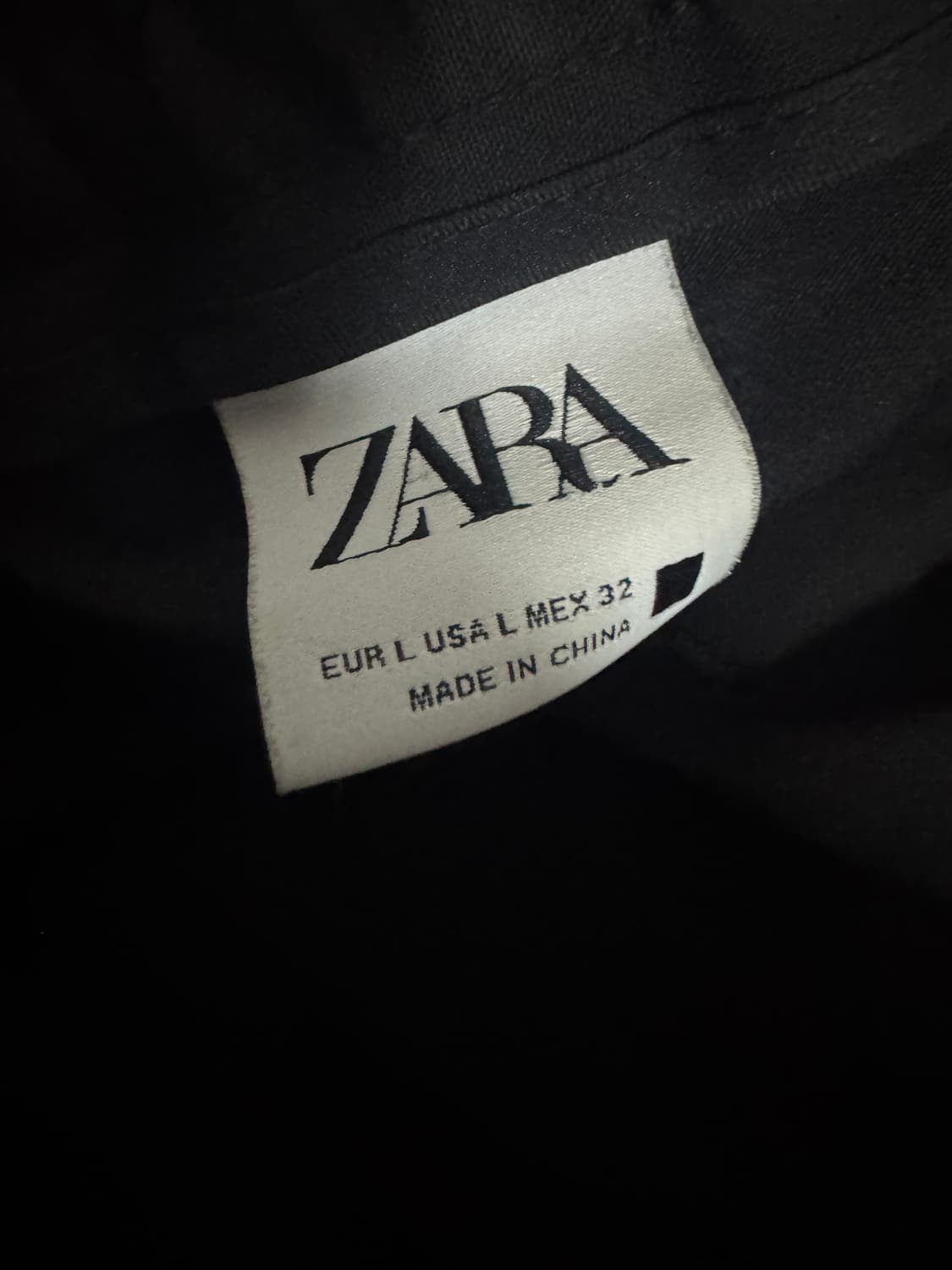 자라 ZARA 밴딩 와이드팬츠 블랙 34.6인치 슬랙스 상품이미지3