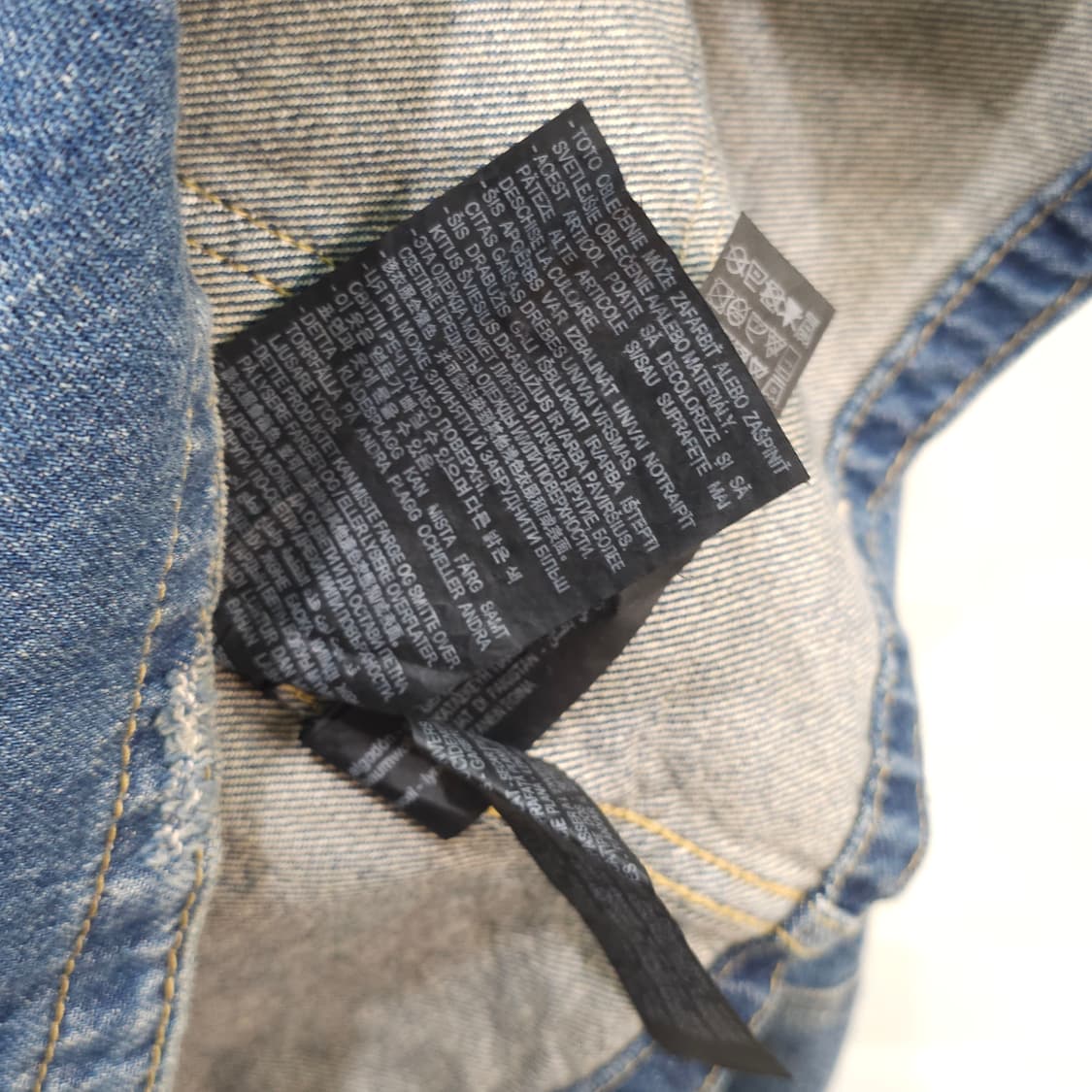 자라 빈티지가공 데님 커버올자켓- 우먼 실측확인 상품이미지8