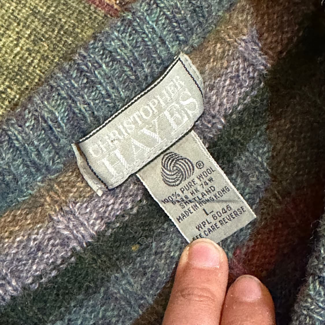 90‘s 셔틀랜드 울100 니트  상품이미지3