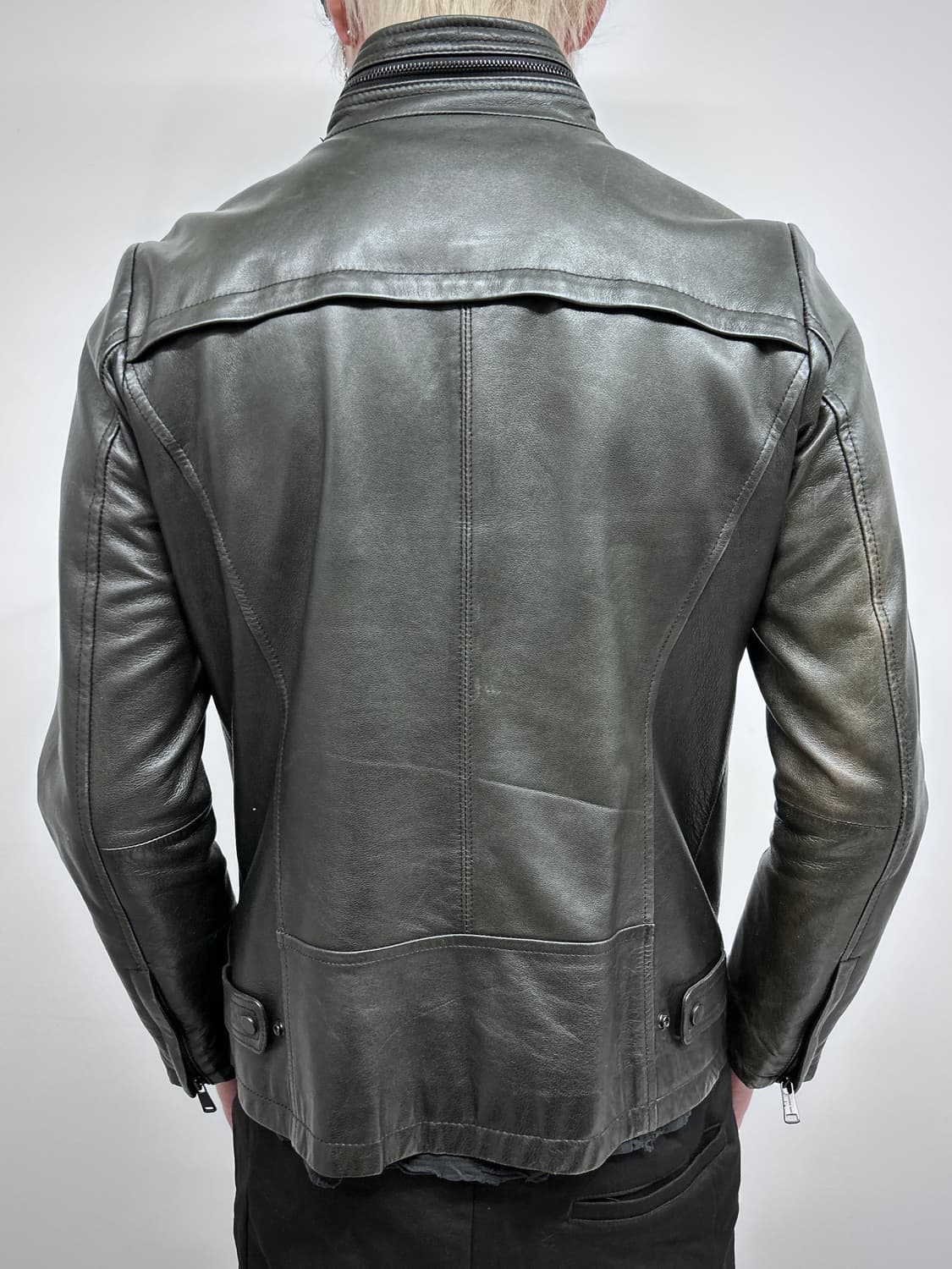 멀티 포켓 레더 자켓 상품이미지4