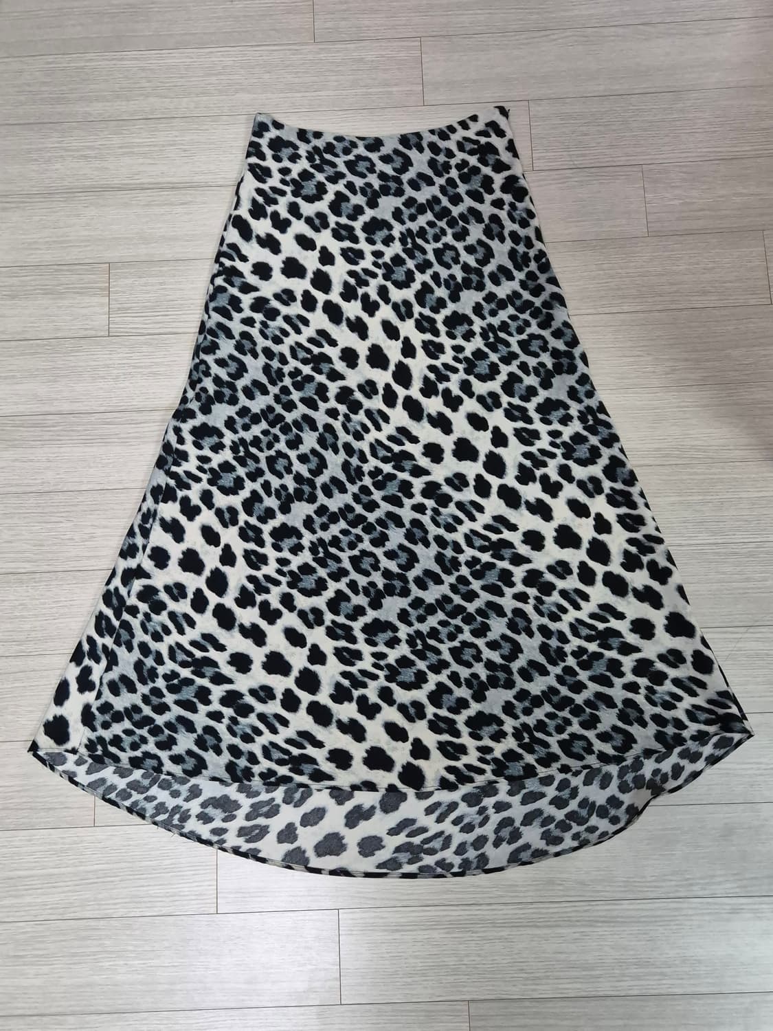 자라 블루 레오파드 롱스커트 xs 상품이미지1