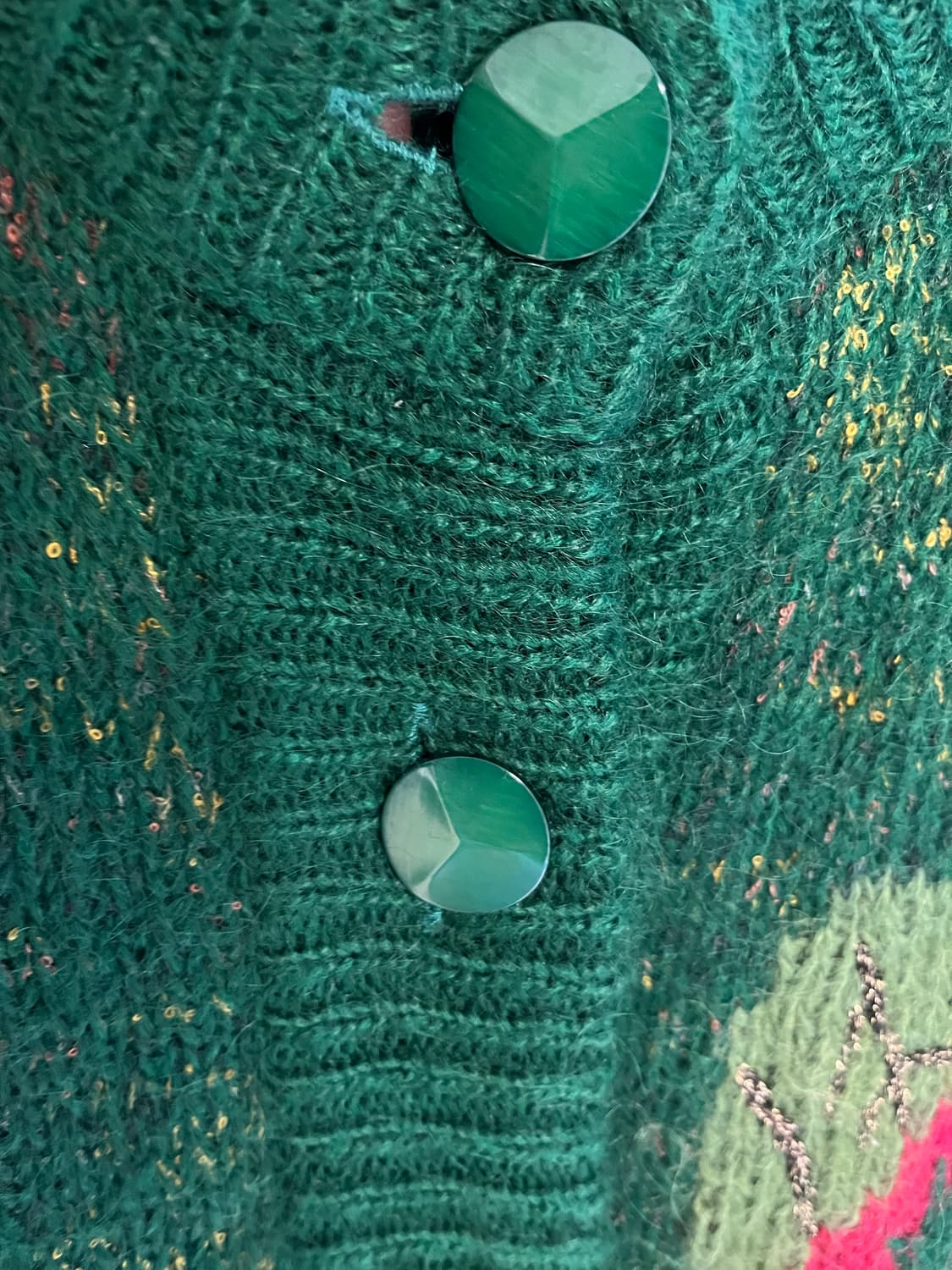 빈티지 플라워 니트 가디건  상품이미지6