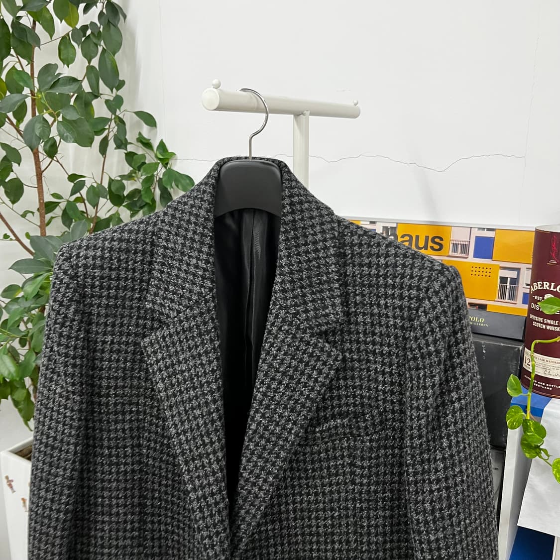 솔리드옴므 하운드투스 체크 싱글 울코트 48 상품이미지2