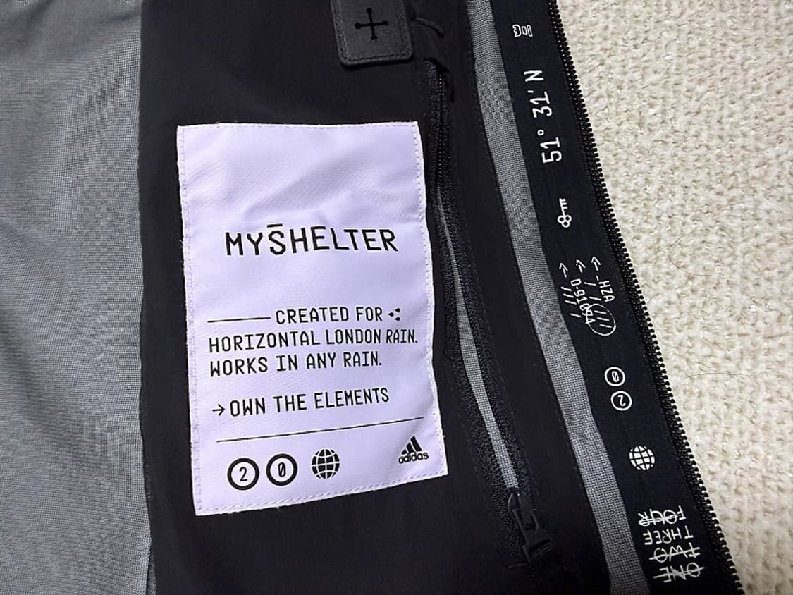 아디다스 마이쉘터 레인 자켓, 비옷 여성용 95호 66사이즈 상품이미지6