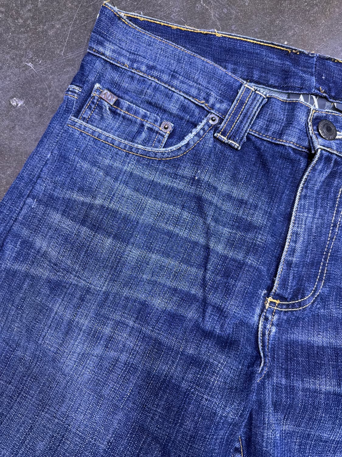 아르마니 익스체인지 헤어라인 워싱 데님팬츠 34 상품이미지4