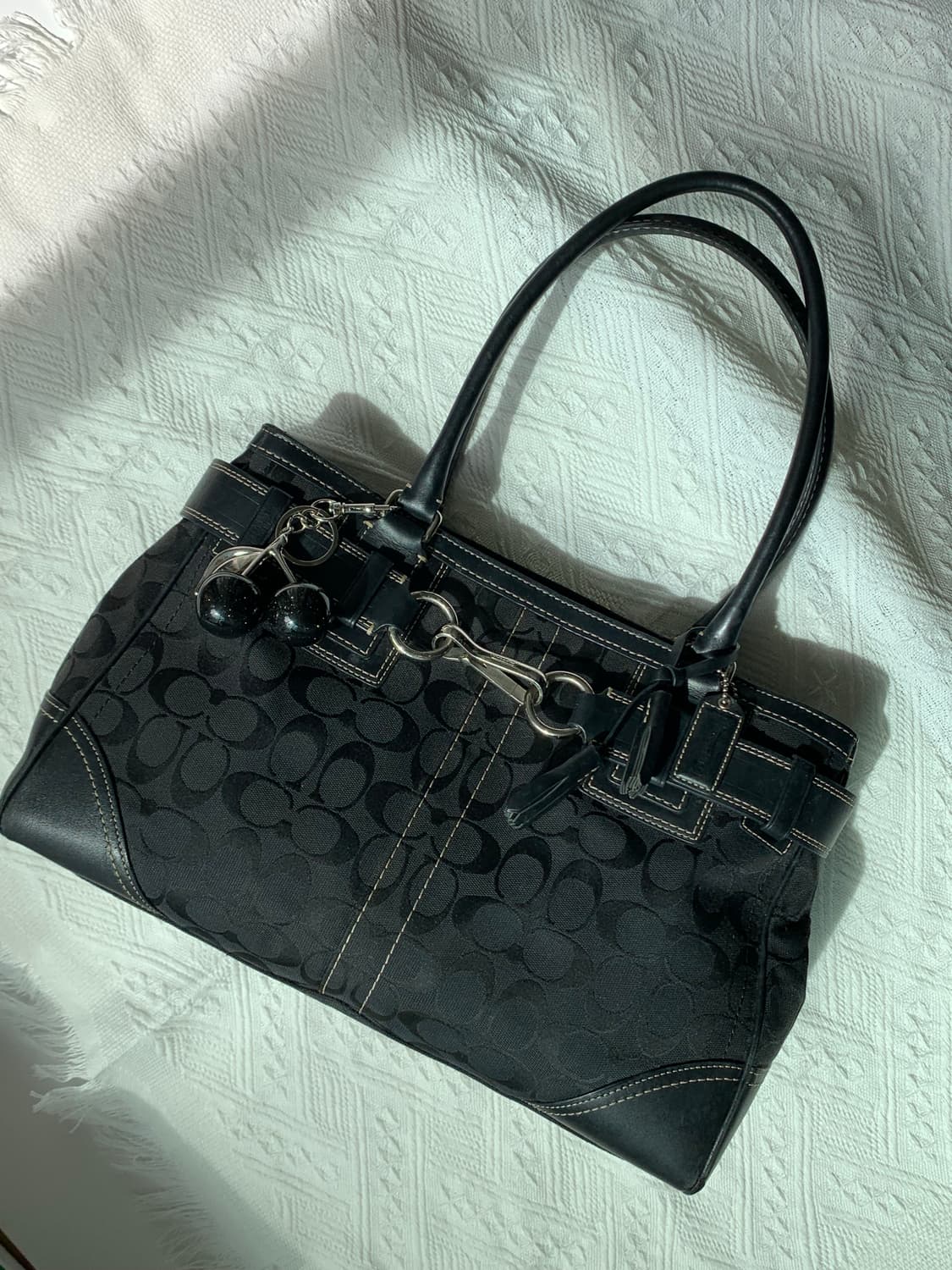 🖤 Coach 올블랙 숄더백 상품이미지1