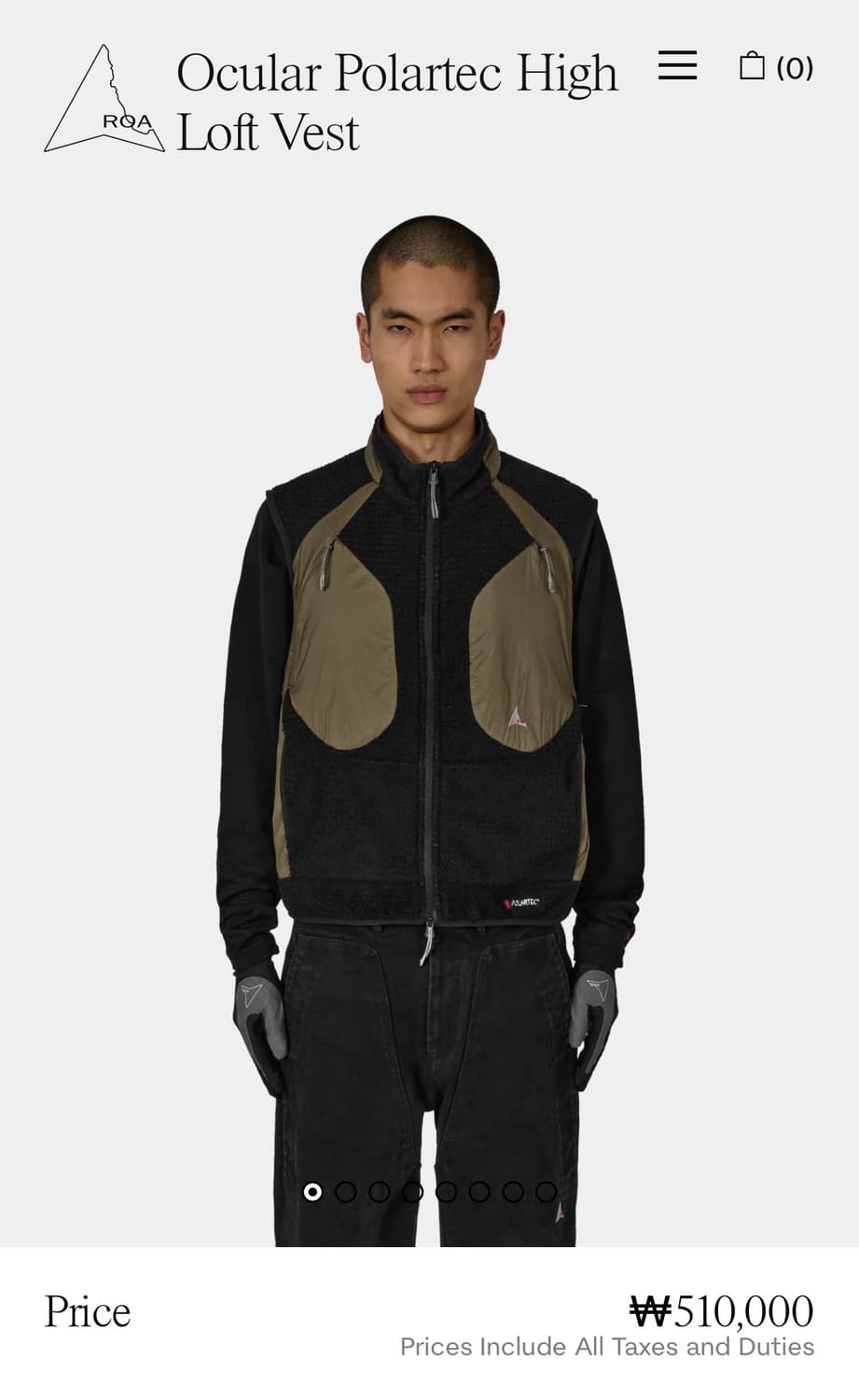 [M,L,XL]로아 하이킹 25fw Ocular Polartec 베스트 상품이미지8