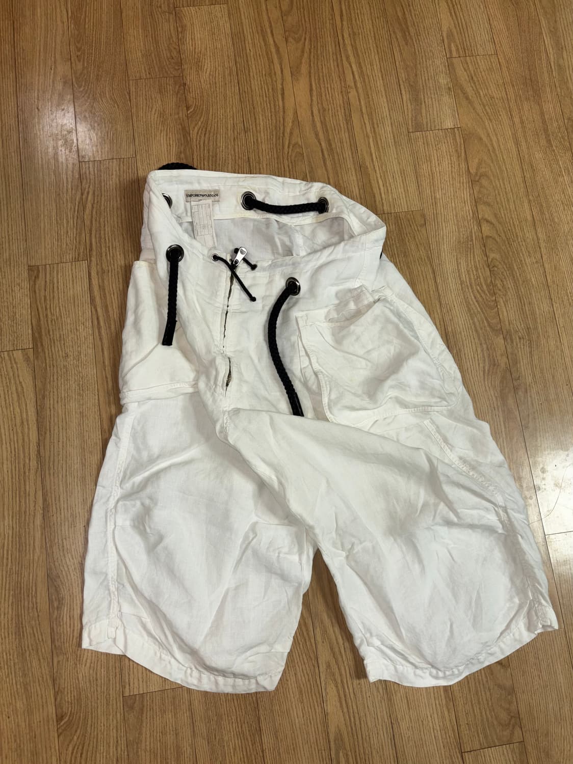 Drawstring Linen Pants 상품이미지1